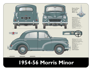 Morris Minor 4dr saloon Series II 1954-56 Mouse Mat